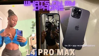 WHATS ON MY IPHONE 14 PRO MAX| IOS 16 + Content Creator App Recommendations