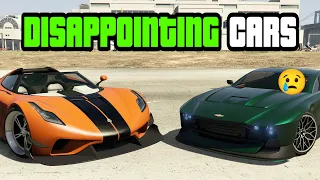 GTA 5 - Top 10 Most DISAPPOINTING DLC Cars in GTA Online!