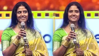 Eswari Rao Shows Her Gratitude Towards Super Star RajiniKanth & Dhanush At SIIMA