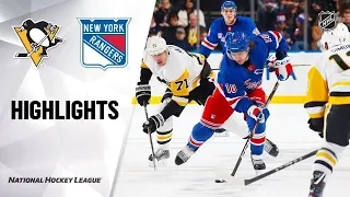 Рейнджерс - Питтсбург / NHL Highlights | Penguins @ Rangers 11/12/19