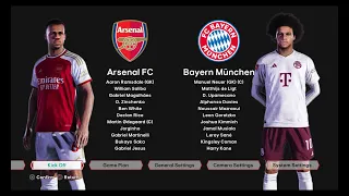 Arsenal FC VS Bayern Munchen | Match 2024 |  Efootball | FIFA | FC24 | PES | of Gameplay