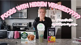 TRYING 3 FOODS WITH HIDDEN VEGETABLES | ARFID fear food taste testing | ED Recovery Journey