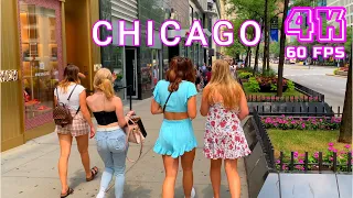 Beautiful Day in Chicago, Magnificent Mile 4K - UHD, Ultimate Walking Tour