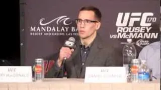 Rory MacDonald Never Felt He was In GSP's Shadow (Pre-Fight UFC 170 Press Conference)