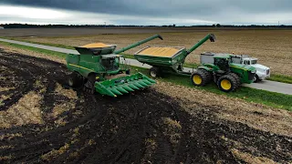 Landlords Are NOT Happy - Bulldozing Through The Mud With A John Deere Combine On Tracks (Ep.139)