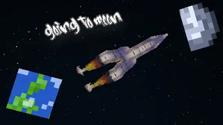 Going to Moon in Minecraft!