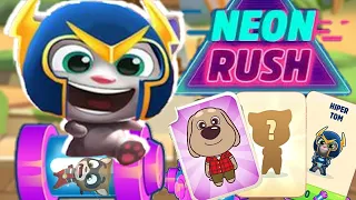 Talking Tom Gold Run NEON RUSH event Hyper Tom vs Roy Raccoon & Ben's Adventure unlocked Gameplay