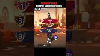 Weapon Glory New Trick Free Fire # India Region Weapon Glory Kaise milega #freefire #shorts #tgrnrz