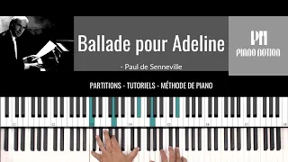 Ballade pour Adeline - Richard Clayderman (Sheet Music - Piano Solo - Piano Cover - Tutorial)