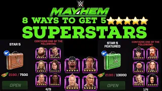 WWE Mayhem - 8 Ways To Get 5 Star Superstars #gamingchannel #trending #gamingvideo