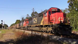 CN Loaded Coal South through Hammond, LA, with SD70 and C40-8M Power!