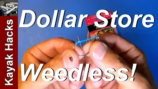 DIY Weedless Hooks (Option 2) - Dollar Store Solution!!