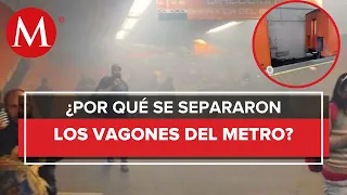 ¿Otro hecho atípico? vagón del metro se desprende en la estación Polanco