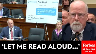 Russell Fry Brings Up Peter Strzok And Lisa Page During John Durham Questioning