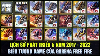 Free Fire | Lịch Sử 5 Năm Phát Triển Logo Biểu Tượng Garena Free Fire 2017 - 2022 | Rikaki Gaming