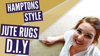 3 Ways to Make Your Hamptons Style Jute Rug More Durable // DIY Rug Hacks!