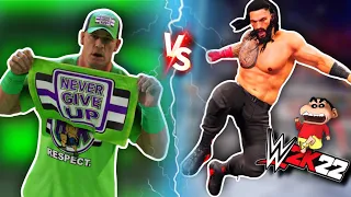 SHINCHAN BECAME ROMAN REIGNS AND DEFEATED JOHN CENA IN WWE 2K22 🔥 | IamBolt Gaming