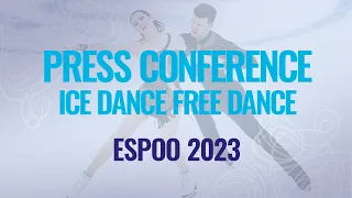 Press Conference: Ice Dance Free Dance | Espoo 2023 | #EuroFigure