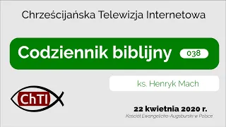 Codziennik biblijny, Słowo na dzień 22 kwietnia 2020 r.