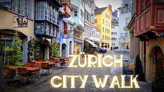 ZÜRICH BEST PLACES TO VISIT, 4K CITY WALKING TOUR