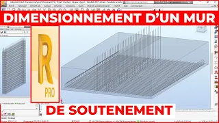 Dimensionnement d'un mur de soutènement/Robot structural anlysis