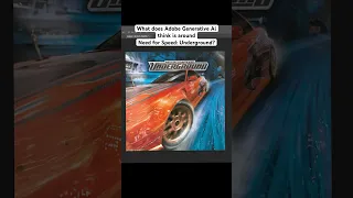 Photoshop Ai completes: Need for Speed Underground Cover Art [Generative Fill]