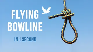 FASTEST WAY TO TIE A FLYING BOWLINE KNOT // Useful Knots For Camping, Survival, Hiking, Fishing