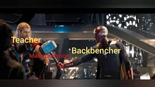 When Teacher Gives a Hard Math Question to the Students meme | Marvel meme
