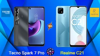 Tecno Spark 7 Pro Vs Realme C21 - Full Comparison [Full Specifications]