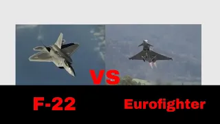 F-22 Raptor vs  Eurofighter Typhoon comparison video