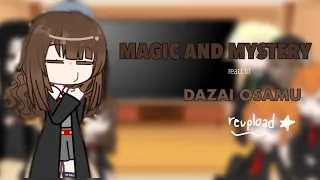 MAGIC and MYSTERY react to BSD || Reupload || MAGIC AND MYSTERY REACT TO DAZAI ||