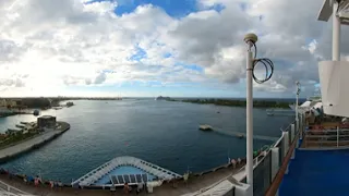 Carnival Elation  leaving Nassau, Bahamas