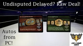 Undisputed Delayed? Raw Deal!  Auto cards from PC from the Wrestling CCG