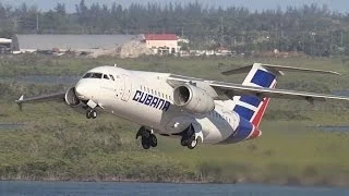 Antonov AN-158 Takeoff from the Tower | Bahamas | Antonov 158 | CU-T1711