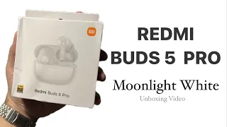 Redmi Buds 5 Pro Unboxing ( Moonlight White )