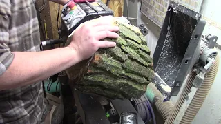 Woodturning | Rough Turning a Fruit Bowl out of some very wet Poplar