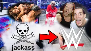 Las APARICIONES de JACKASS en WWE