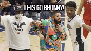 Bronny’s BACK! LeBron & Drake Can’t Believe Amari Bailey Dunked On Defender!