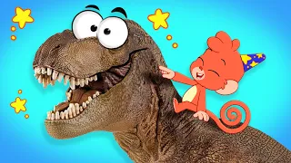 Club Baboo Dinosaur names | Learn Dinosaur names for Kids | T-Rex Cartoon videos for kids