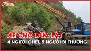 Xe chở dưa lật vào vách núi, 4 người chết, 5 người bị thương - PLO