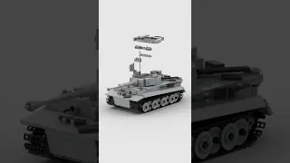 LEGO pzkpw VI tiger I 🐅 Satisfying Building Animation #shorts #legomoc #legomilitary