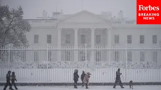 Winter Weather Hits Washington, D.C., Blanketing City And White House In Snow