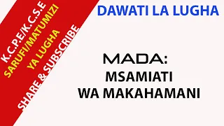 Msamiati wa Mahakamani