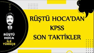 KPSS | SON TAKTİKLER | RÜŞTÜ HOCA