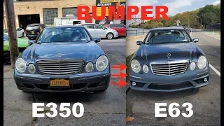 E63 AMG Bumper Conversion on my E350 W211 (Suvneer Brand Bumper)