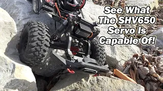 Way Too Much Power! Crawling With The SHV650 Servo In A TRX-4 - Holmes Hobbies