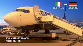 TRIP REPORT | Ryanair B737-800 | Milan Bergamo BGY ✈ Cologne