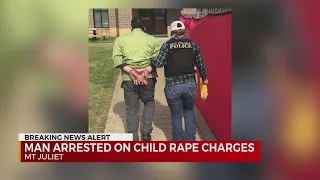 Man arrested on child rape charges