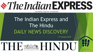 The Indian Express and The Hindu DND 2nd January 2019