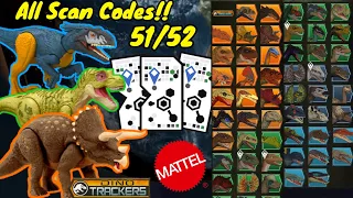 All Jurassic World Dino Trackers 2023 Facts App Scan Codes!! (51/52)